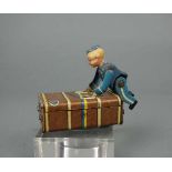 BLECHSPIELZEUG / tin toy: "Gescha Express Koffer Boy", Nr. 57-1, Firma Schmidt, Nürnberg, patentiert