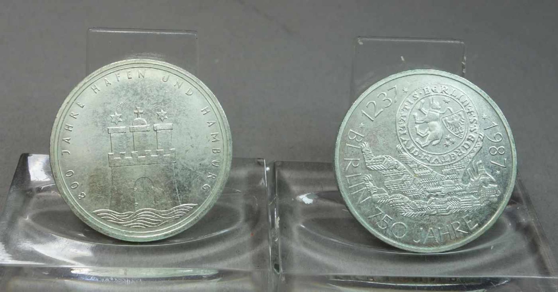 KONVOLUT MÜNZEN: 11 x 10 DM STÜCKE / coins, BRD Deutschland, unterschiedliche Jahrgänge: 1) 1989, G, - Image 5 of 7