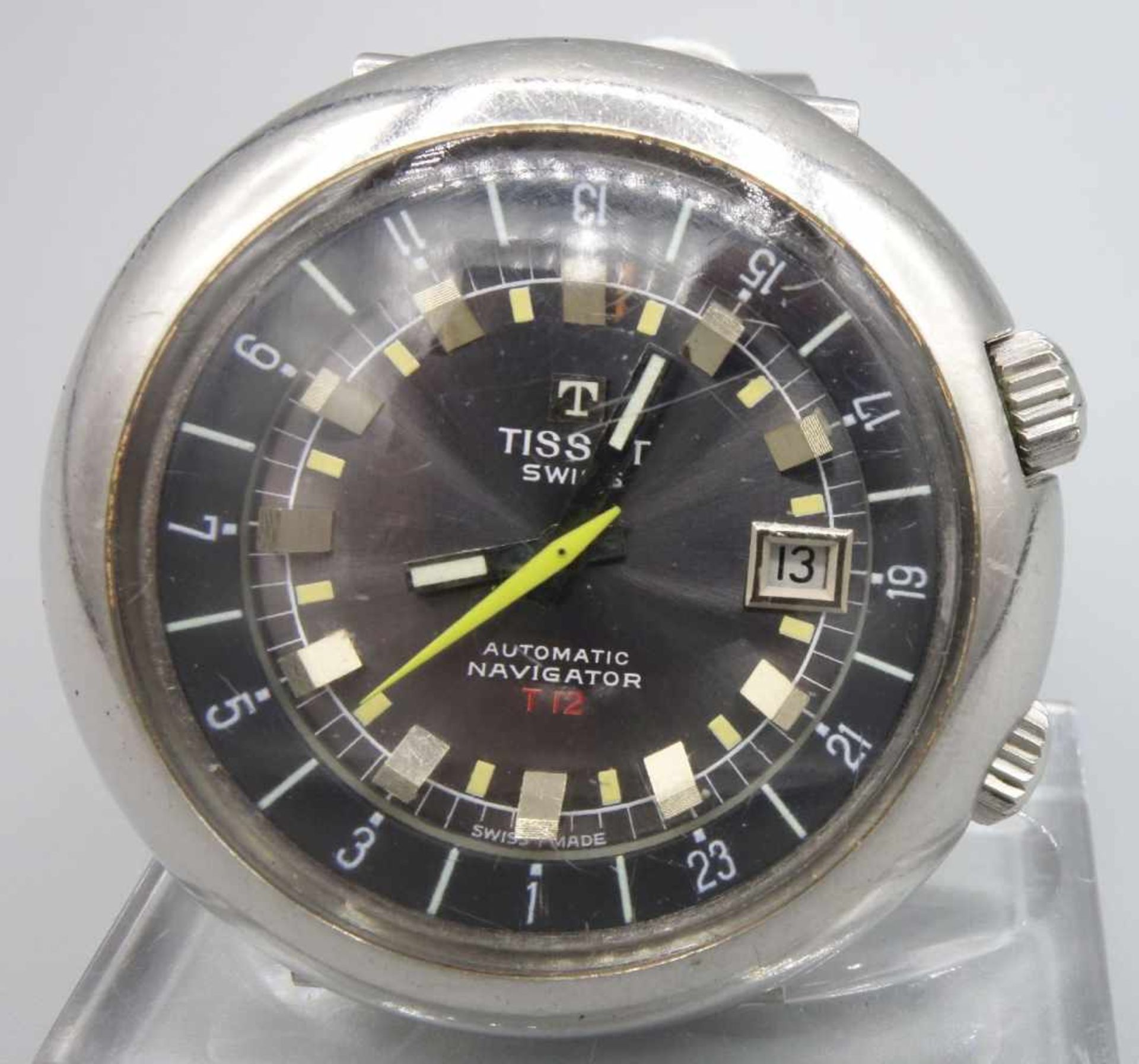 VINTAGE ARMBANDUHR: TISSOT NAVIGATOR T12 / wristwatch, 1970er Jahre, Manufaktur Tissot / Schweiz, - Image 2 of 8