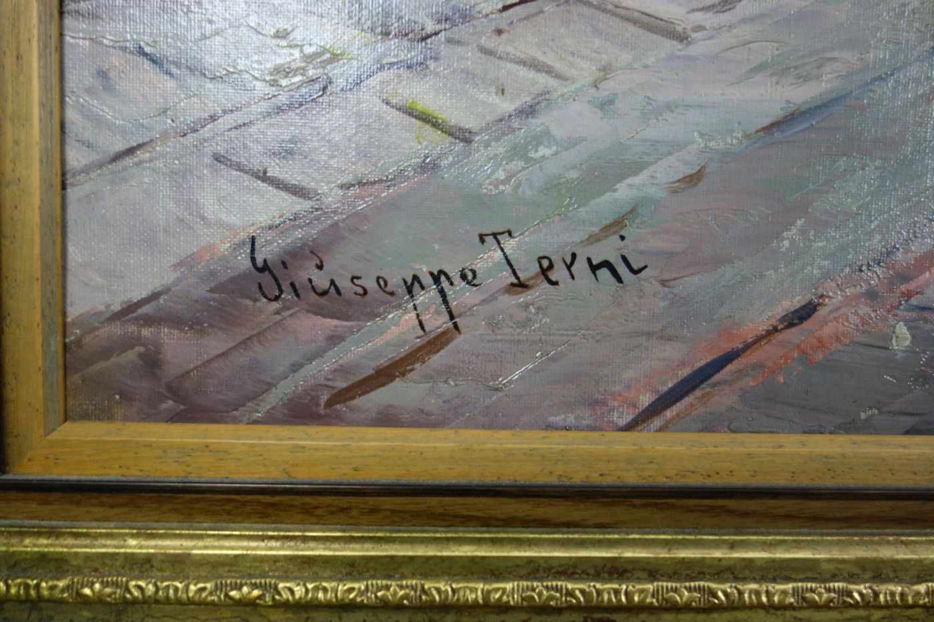 TERNI, GUISEPPE (italienischer Landschafts- und Genremaler des 19./20. Jh.), Gemälde / painting: " - Image 2 of 3