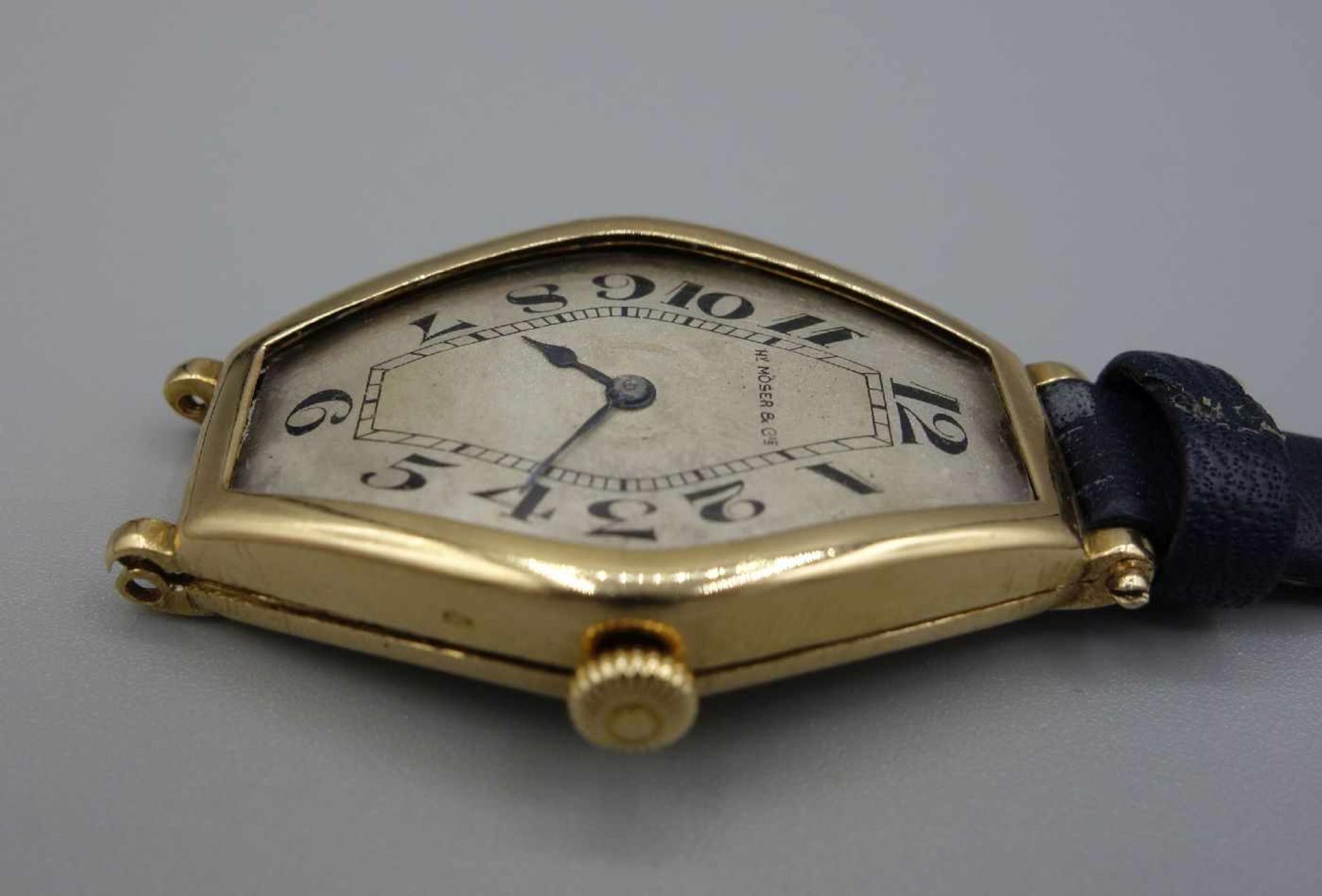 ART DÉCO VINTAGE DAMENARMBANDUHR - DAMEN / wristwatch, Handaufzug, um 1920, Manufaktur Henry Moser & - Bild 4 aus 8