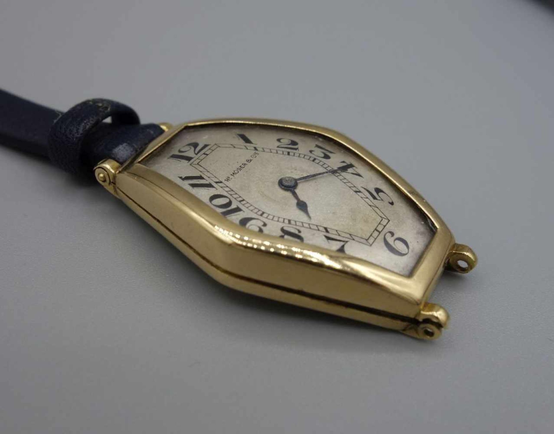 ART DÉCO VINTAGE DAMENARMBANDUHR - DAMEN / wristwatch, Handaufzug, um 1920, Manufaktur Henry Moser & - Bild 3 aus 8