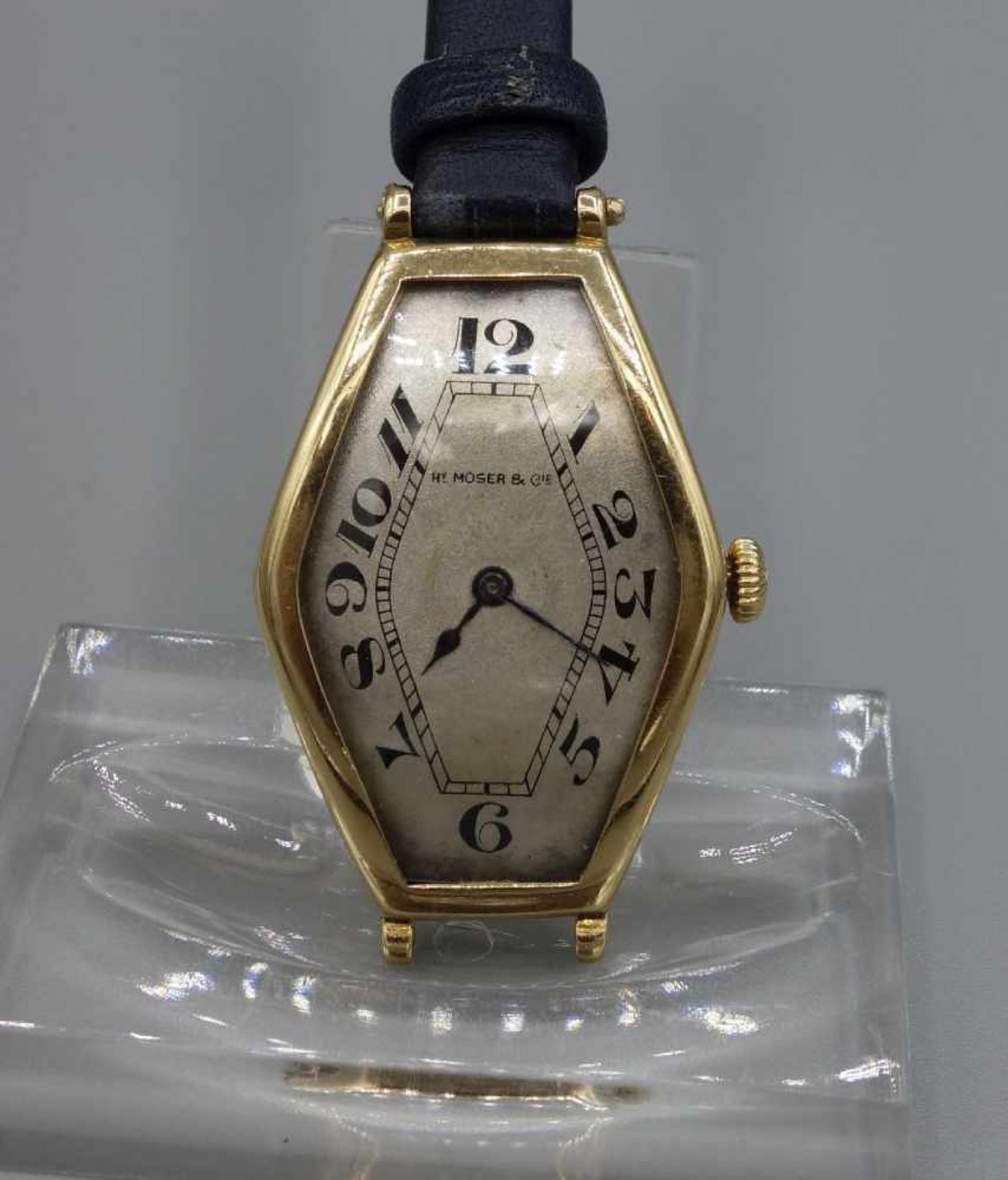 ART DÉCO VINTAGE DAMENARMBANDUHR - DAMEN / wristwatch, Handaufzug, um 1920, Manufaktur Henry Moser &