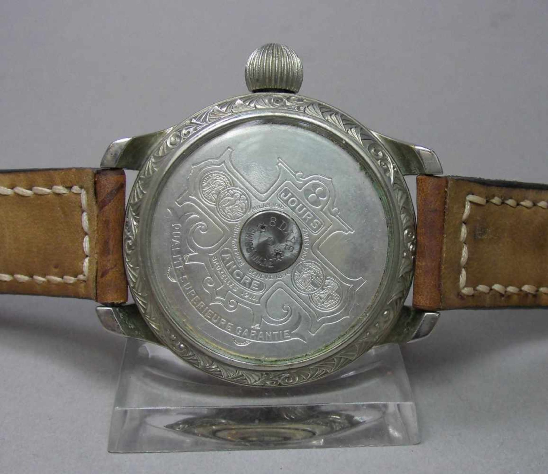 ARMBANDUHR, gearbeitet aus einer Taschenuhr / Mariage / wristwatch, 20. Jh., Handaufzug (Krone). - Image 6 of 7