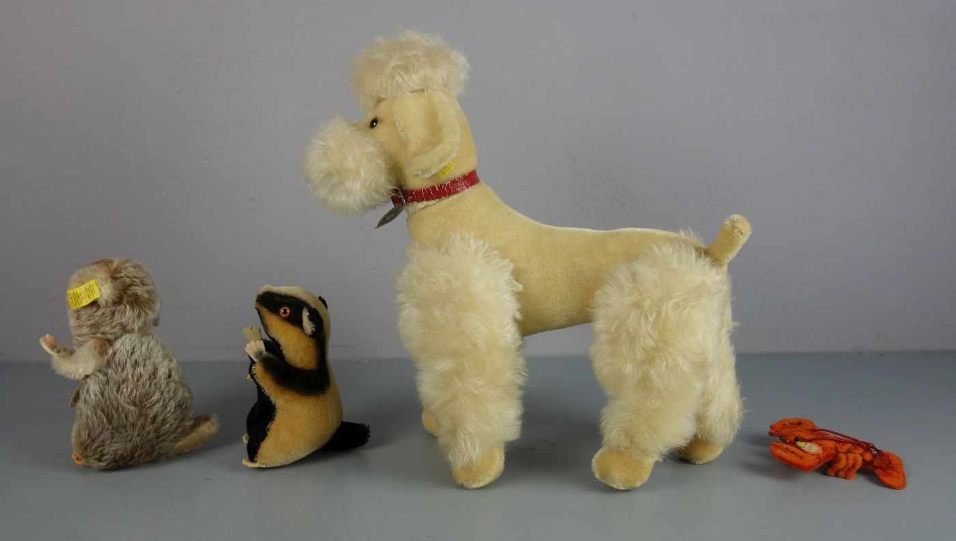 KONVOLUT STEIFF PLÜSCHTIERE - 4 Stück / cuddle toys, 20. Jh., Manufaktur Steiff in Giengen / - Bild 5 aus 7