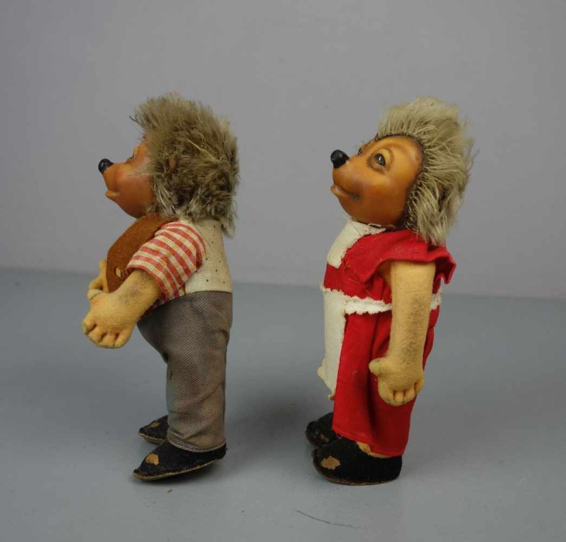 PAAR SPIELFIGUREN / PLÜSCHFIGUREN: Mecki und Micki, 1970er Jahre. Mecki und Micki Figur aus Stoff - Bild 5 aus 8