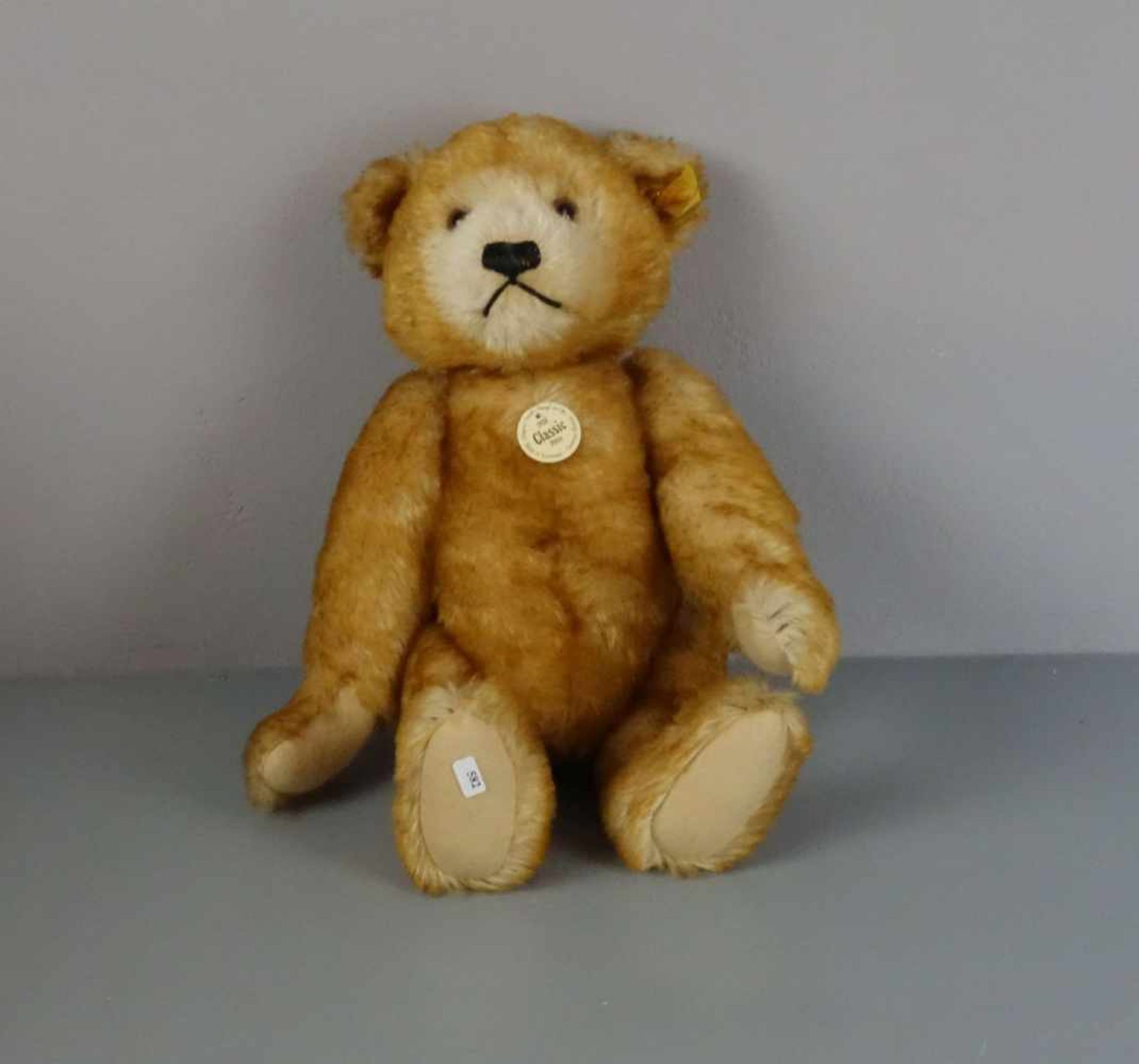 PLÜSCHTIER / TEDDYBÄR - "Classic Petsy 1928"/ teddy bear, 2. H. 20. Jh., Mohair und Filz; Manufaktur