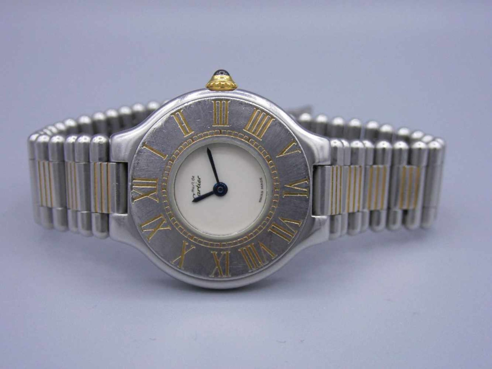 VINTAGE DAMEN ARMBANDUHR / wristwatch, Quartz, Manufaktur "les must de Cartier/ Paris", Modell - Image 2 of 8