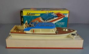 BLECHSPIELZEUG / SCHIFF / BOOT: Schuco Elektro Nautico / tin toy boat, Mitte 20. Jh., Manufaktur