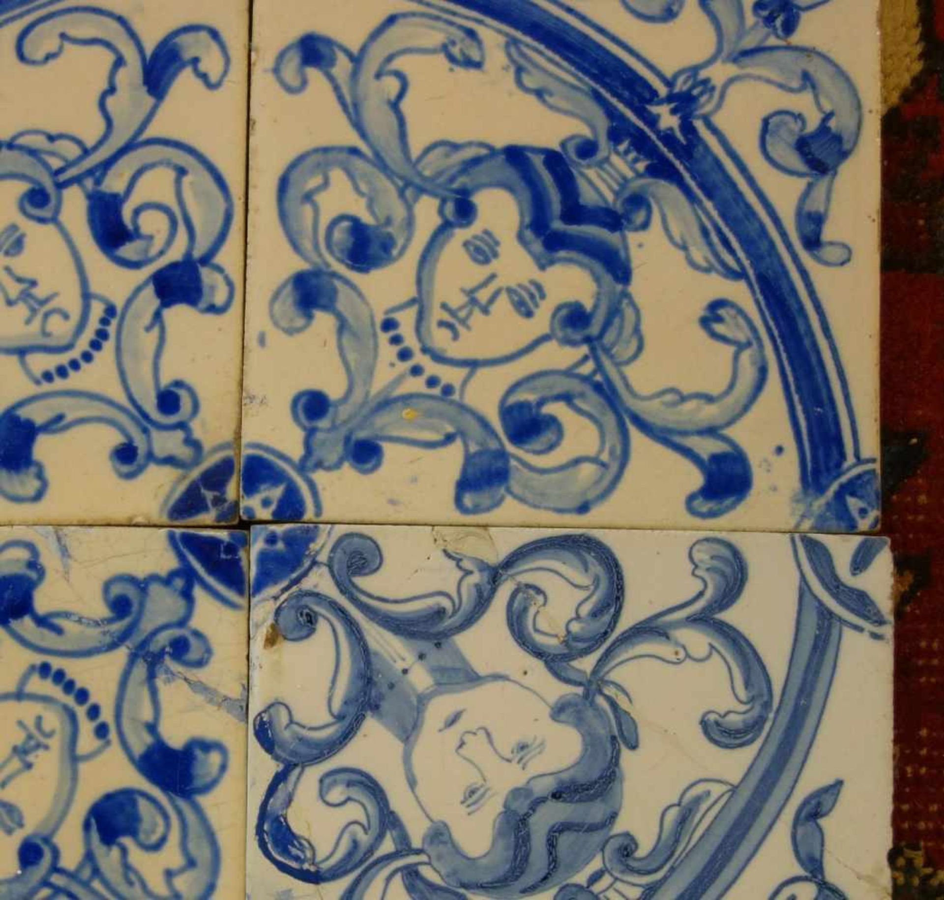 KONVOLUT VON 7 HOLLÄNDISCHEN FLIESEN, sog. DELFTER FLIESEN / DELFTER KACHELN / delft tiles, 18. / - Bild 5 aus 8