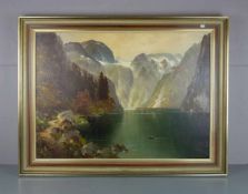NORDT, MAX (Blankenhain 1895-1979 ebd.), Gemälde / painting: "Der Königssee bei Berchtesgaden", Öl