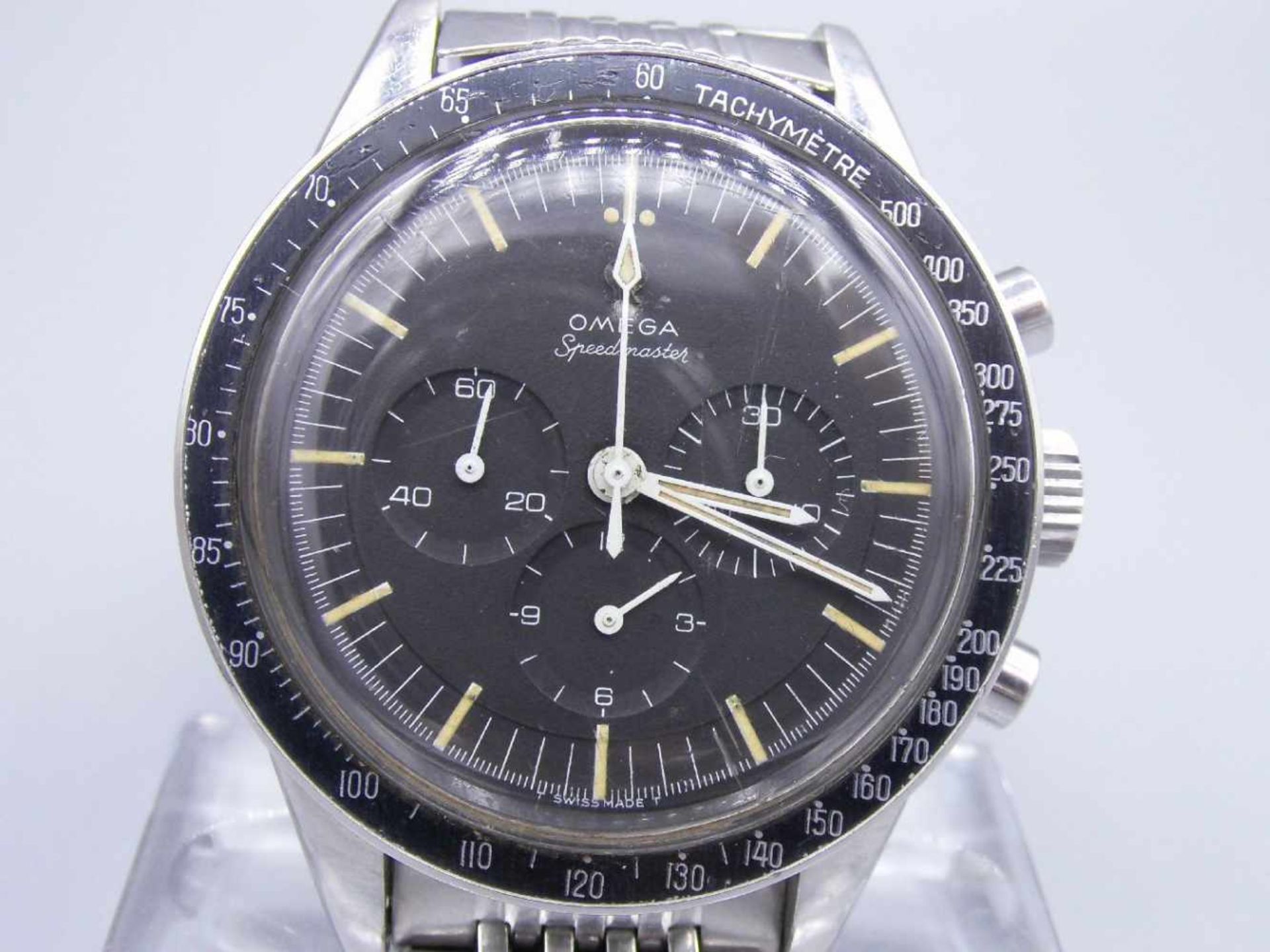 VINTAGE ARMBANDUHR / CHRONOGRAPH - Omega Speedmaster / wristwatch, Handaufzug, 1960er Jahre ( - Image 6 of 13