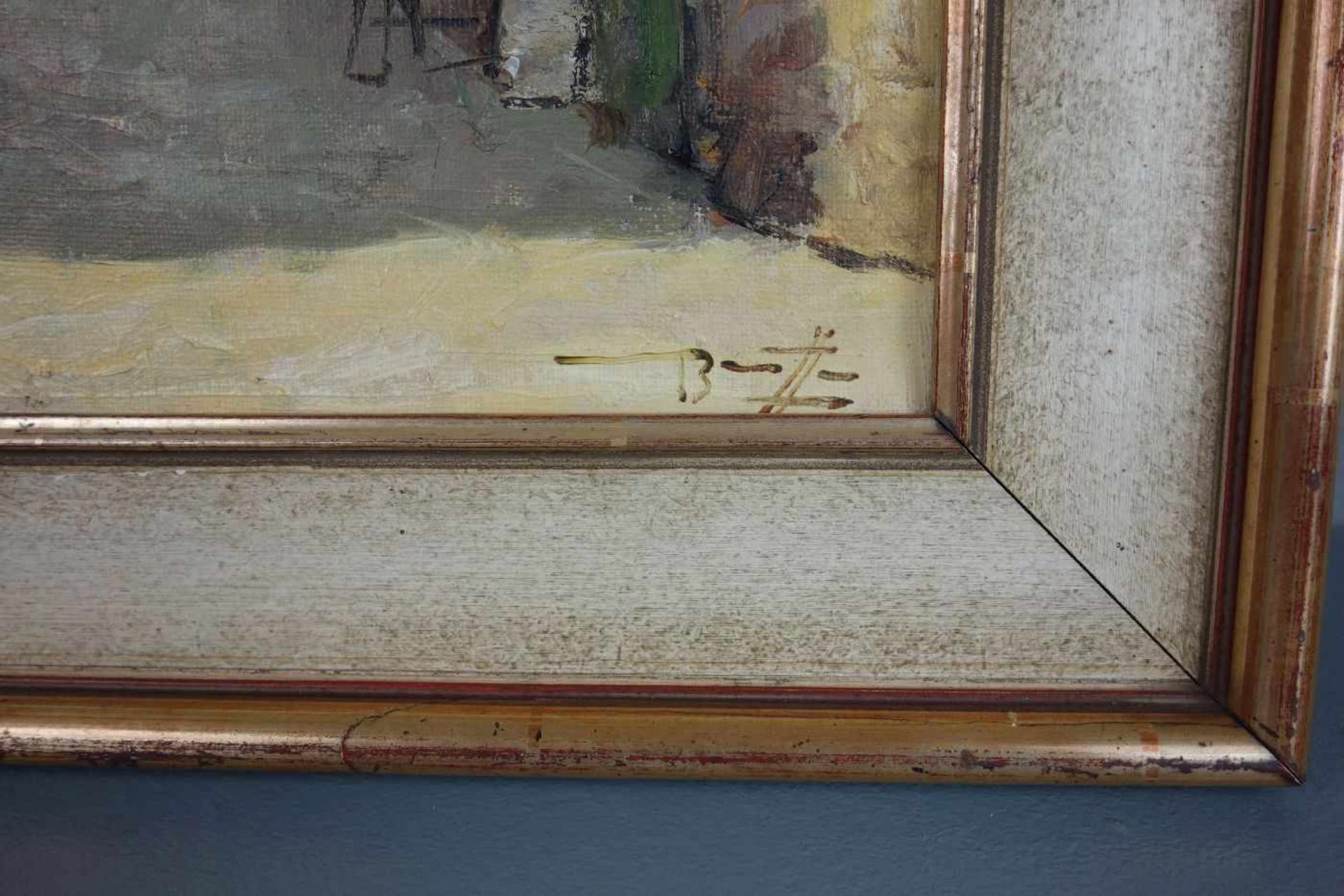 BALDESSARI, ROBERTO MARCELLO IRAS (Innsbruck 1894-1965 Rom), Gemälde / painting: "Gasse am - Image 2 of 3