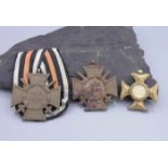 KONVOLUT ORDEN / EHRENZEICHEN / three medals, WK II / "Drittes Reich": 1) Ehrenkreuz für
