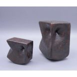 OVERBERG, ROLF (Osnabrück 1933- 1993, ebd.), 2 Skulpturen / two owl pottery sculptures: "Eule und