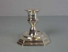 LEUCHTER / TISCHLEUCHTER / candle stand, 800er Silber (168 g), gepunzt mit Feingehaltsangabe,