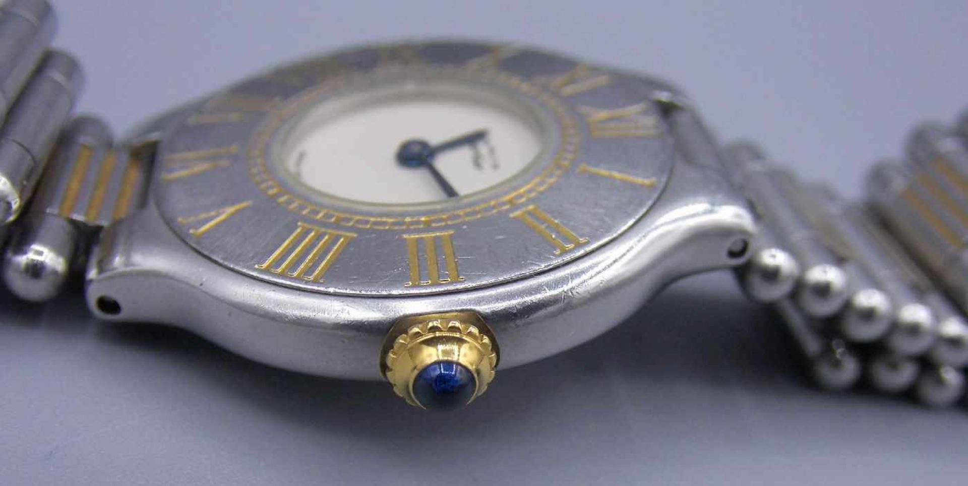 VINTAGE DAMEN ARMBANDUHR / wristwatch, Quartz, Manufaktur "les must de Cartier/ Paris", Modell - Image 3 of 8