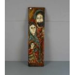 BILDSCHNITZER DES 20. JH., Relief: "Heilige Familie", Holz, geschnitzt und antikisierend polychrom