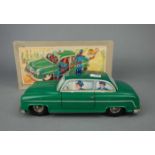 BLECHSPIELZEUG / FAHRZEUG: Polizeiauto, tin toy police car, Mitte 20. Jh., Manufaktur Blomer &