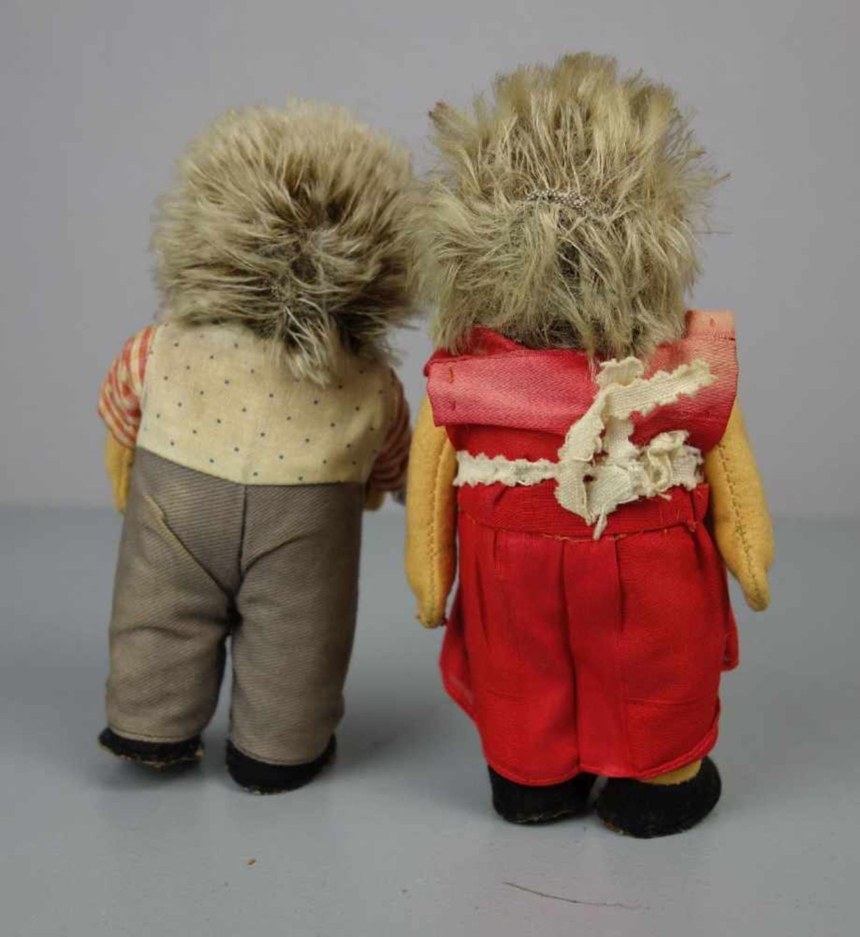 PAAR SPIELFIGUREN / PLÜSCHFIGUREN: Mecki und Micki, 1970er Jahre. Mecki und Micki Figur aus Stoff - Bild 6 aus 8