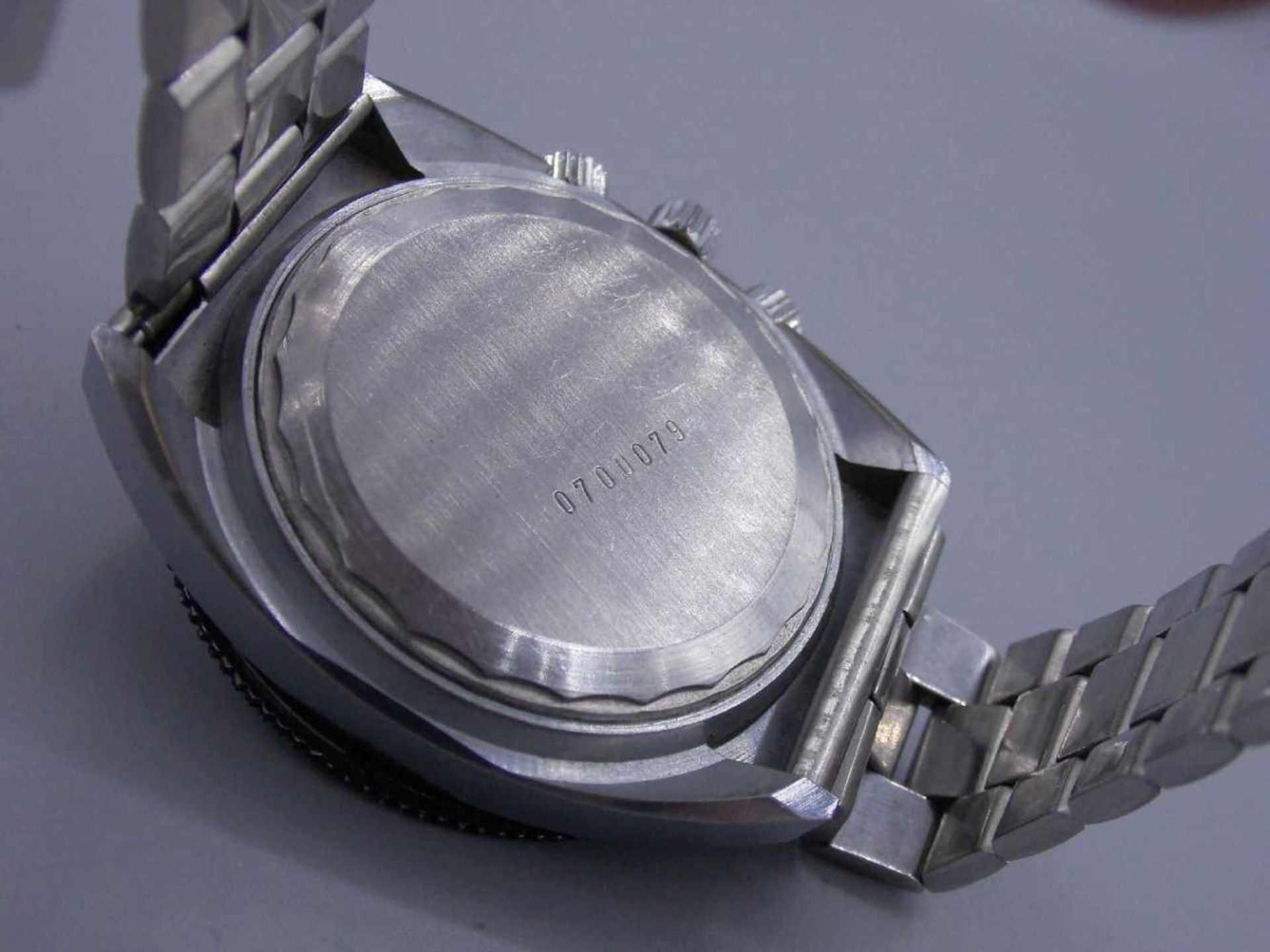 VINTAGE ARMBANDUHR : Tempic Weltzeituhr / wristwatch, mechanisches Werk. Edelstahlgehäuse an - Bild 8 aus 8