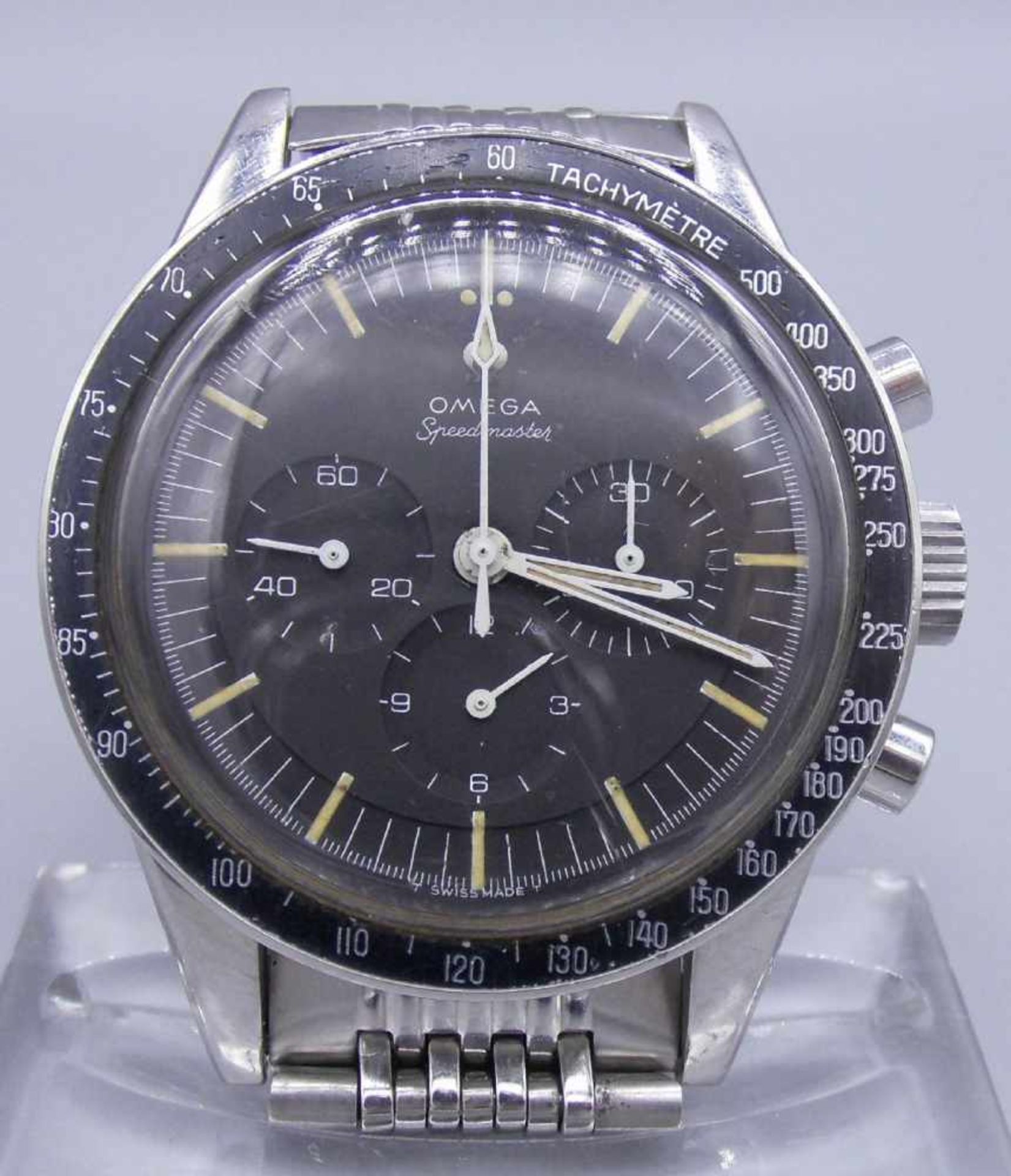 VINTAGE ARMBANDUHR / CHRONOGRAPH - Omega Speedmaster / wristwatch, Handaufzug, 1960er Jahre (