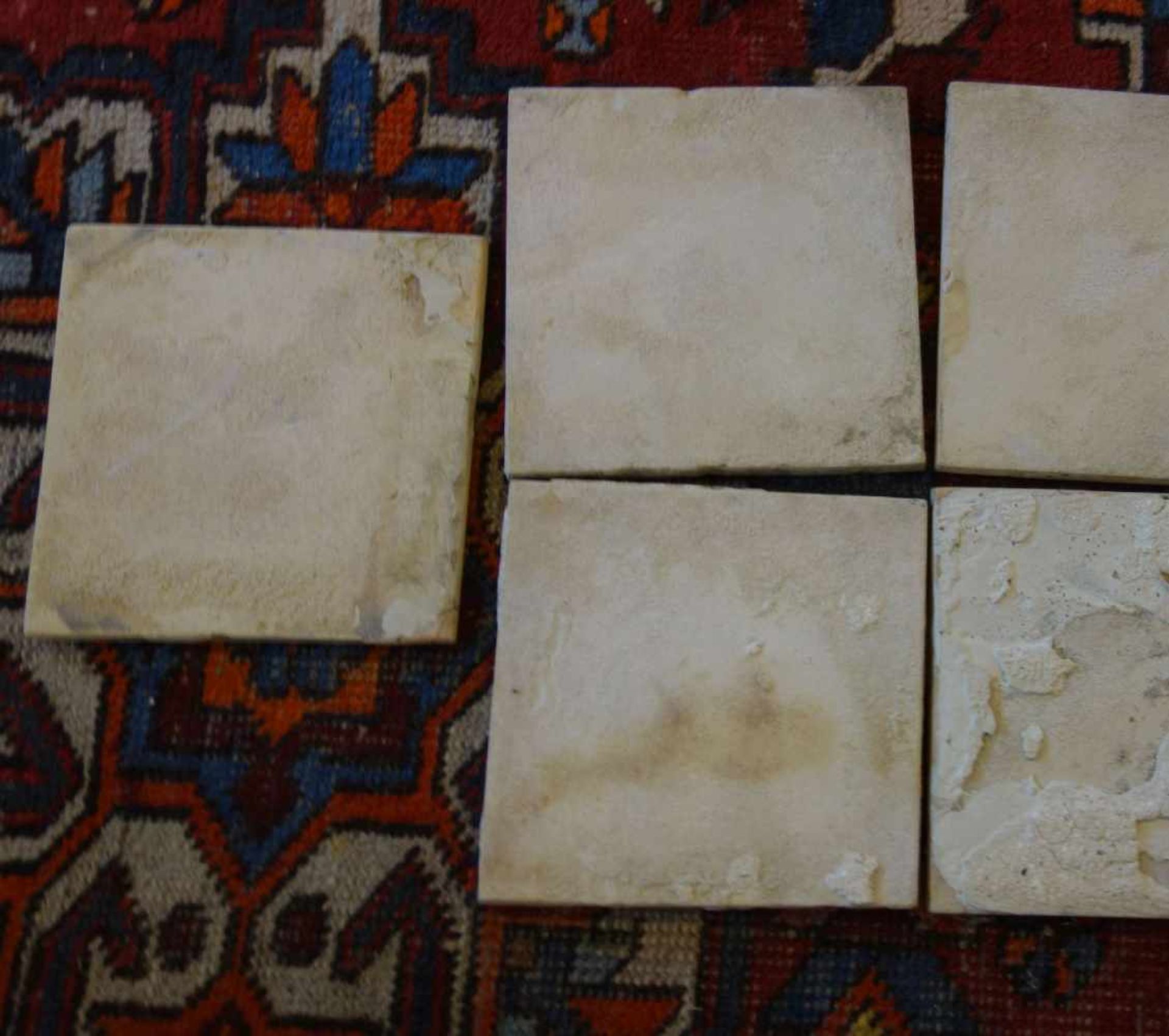 KONVOLUT VON 7 HOLLÄNDISCHEN FLIESEN, sog. DELFTER FLIESEN / DELFTER KACHELN / delft tiles, 19. Jh.; - Bild 7 aus 7