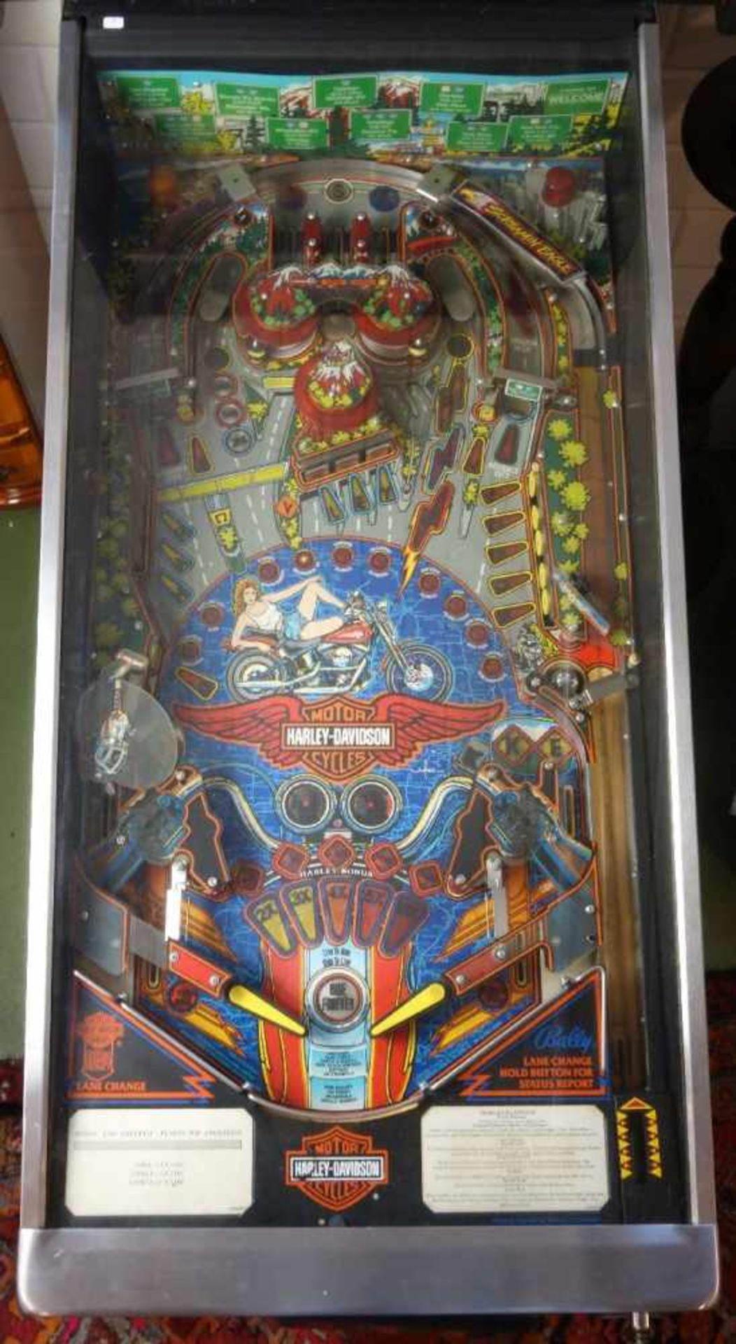 FLIPPERAUTOMAT / FLIPPER BALLY "HARLEY DAVIDSON" / pinball, aus dem Jahre 1991, Manufaktur Bally. - Bild 7 aus 14