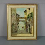 BALDESSARI, ROBERTO MARCELLO IRAS (Innsbruck 1894-1965 Rom), Gemälde / painting: "Gasse am