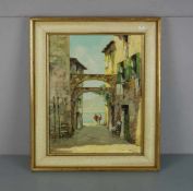 BALDESSARI, ROBERTO MARCELLO IRAS (Innsbruck 1894-1965 –Rom), Gemälde / painting: "Gasse am