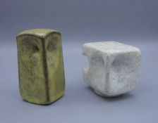 OVERBERG, ROLF (Osnabrück 1933- 1993, ebd.), Zwei Skulpturen / two owl pottery sculptures: "