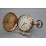 VERGOLDETE SAVONETTE / TASCHENUHR / hunter case pocket watch, 1. H. 20. Jh., wohl Schweiz,