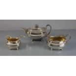 REGENCY TEEKERN - TEEKANNE, ZUCKERTOPF UND MILCHKANNE / teapot, sugar pot and milk pot, England,