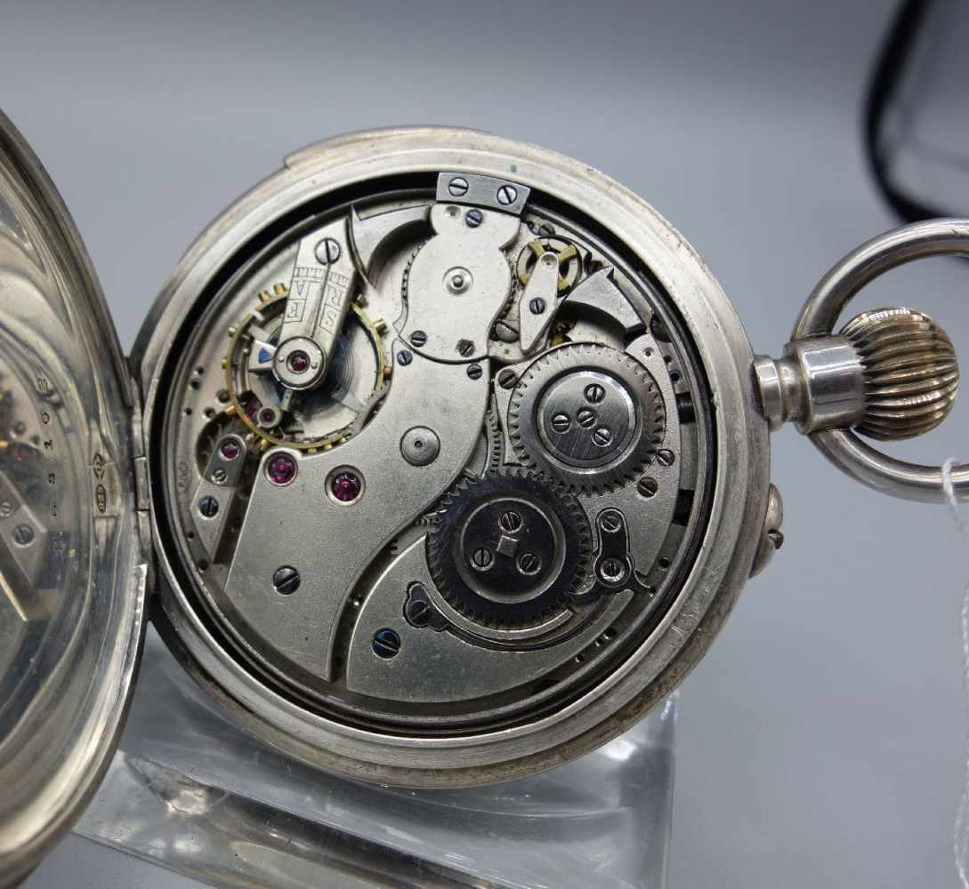 IWC TASCHENUHR MIT MINUTENREPETITION / pocket watch, Schweiz, Handaufzug (Krone und Drücker) sowie - Image 8 of 8