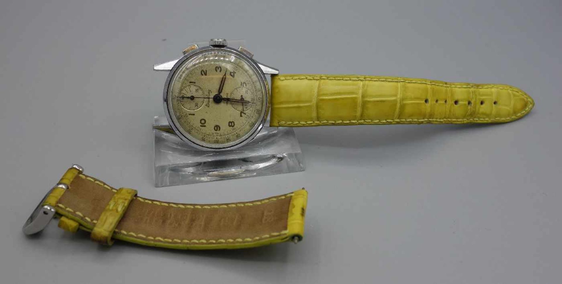 VINTAGE ARMBANDUHR- BREITLING / CHRONOGRAPH / wristwatch, Handaufzug, Manufaktur Breitling / - Bild 3 aus 9