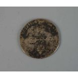 SILBERMÜNZE FRANKREICH (1594) / french silvercoin. Avers die Büste König Heinrichs IV, während