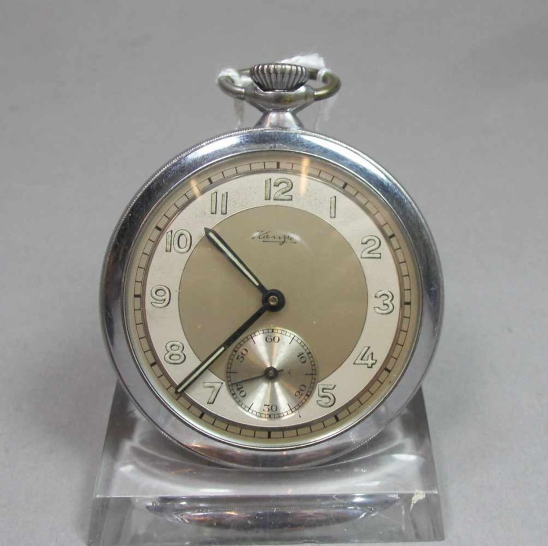 TASCHENUHR - KIENZLE / open face pocket watch, Manufaktur Kienzle / Hamburg, Handaufzug (Krone).