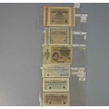 KONVOLUT REICHSBANKNOTEN / GELDSCHEINE / PAPIERGELD, Kaiserreich / Deutsches Reich, Oktober 1923,