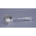 ZUCKERLÖFFEL / SAHNELÖFFEL / silver sugar spoon, 800er Silber (34 g), gepunzt mit Halbmond, Krone,