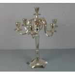 ART DÉCO KERZENSTÄNDER / KANDELABER / candlestick, 1. H. 20. Jh., 800er Silber, deutsch, 1910 Gramm.