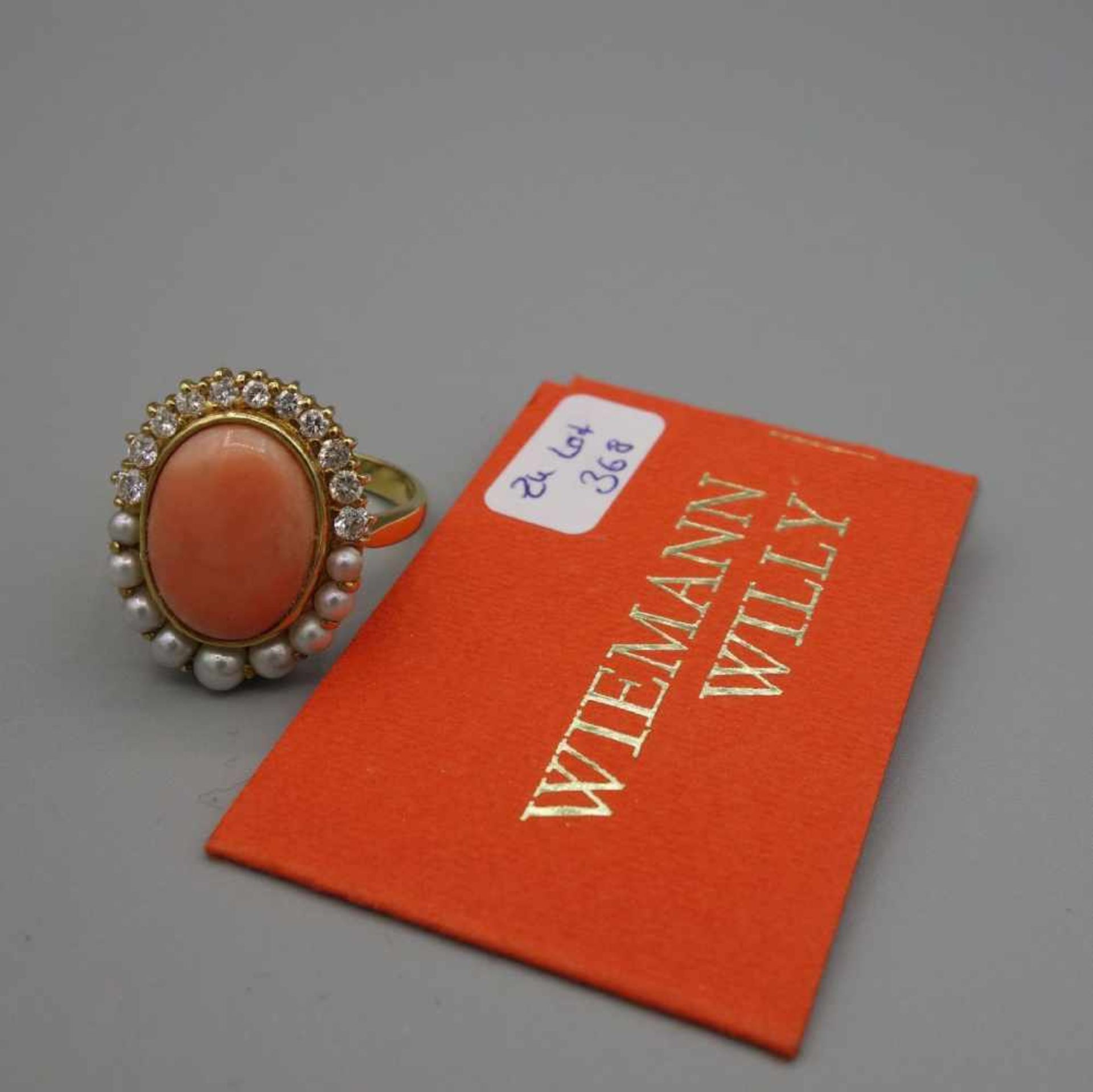 DESIGNER RING "WILLY WIEMANN - MERAN / ITALIEN", 750er Gelbgold (9,4 Gramm), zusätzlich gemarkt - Bild 2 aus 5
