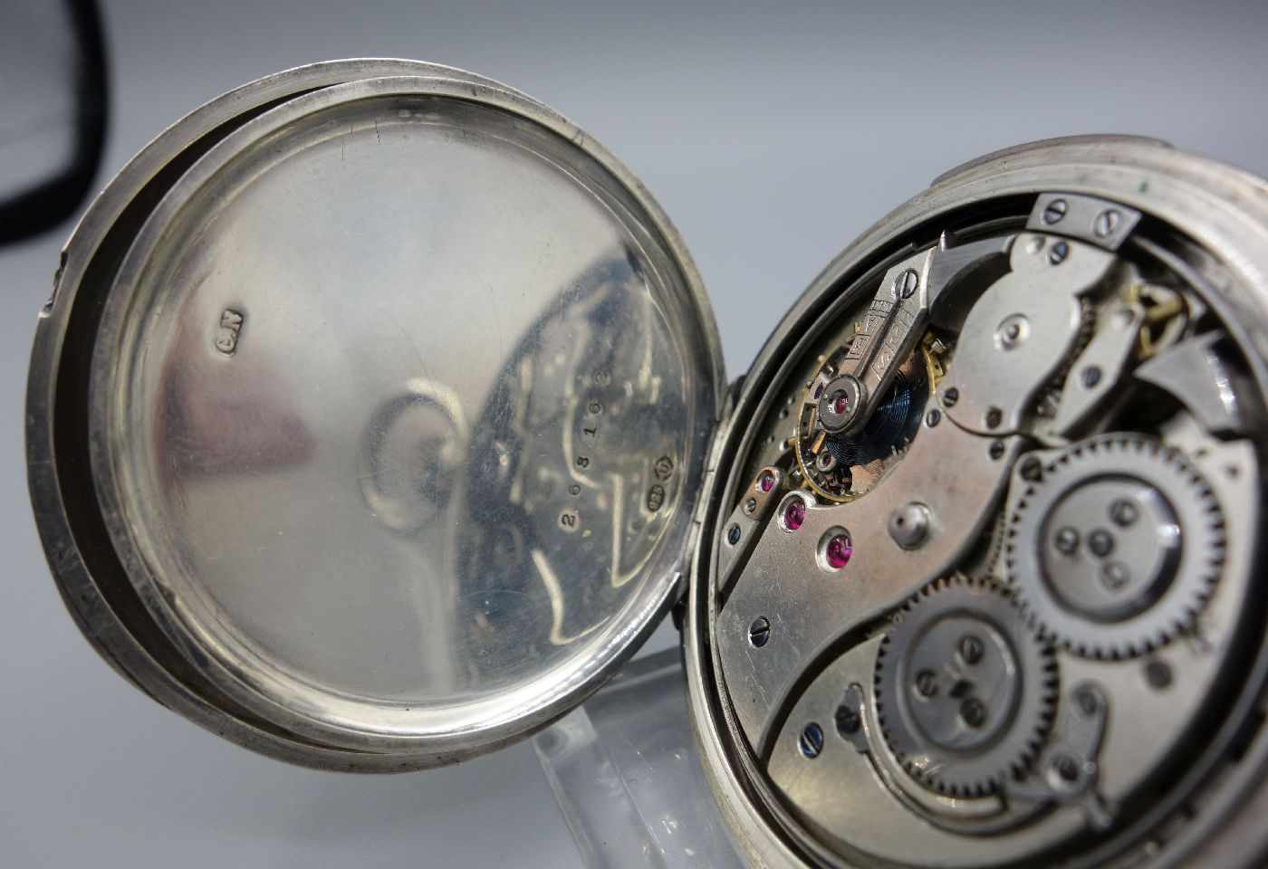 IWC TASCHENUHR MIT MINUTENREPETITION / pocket watch, Schweiz, Handaufzug (Krone und Drücker) sowie - Image 7 of 8