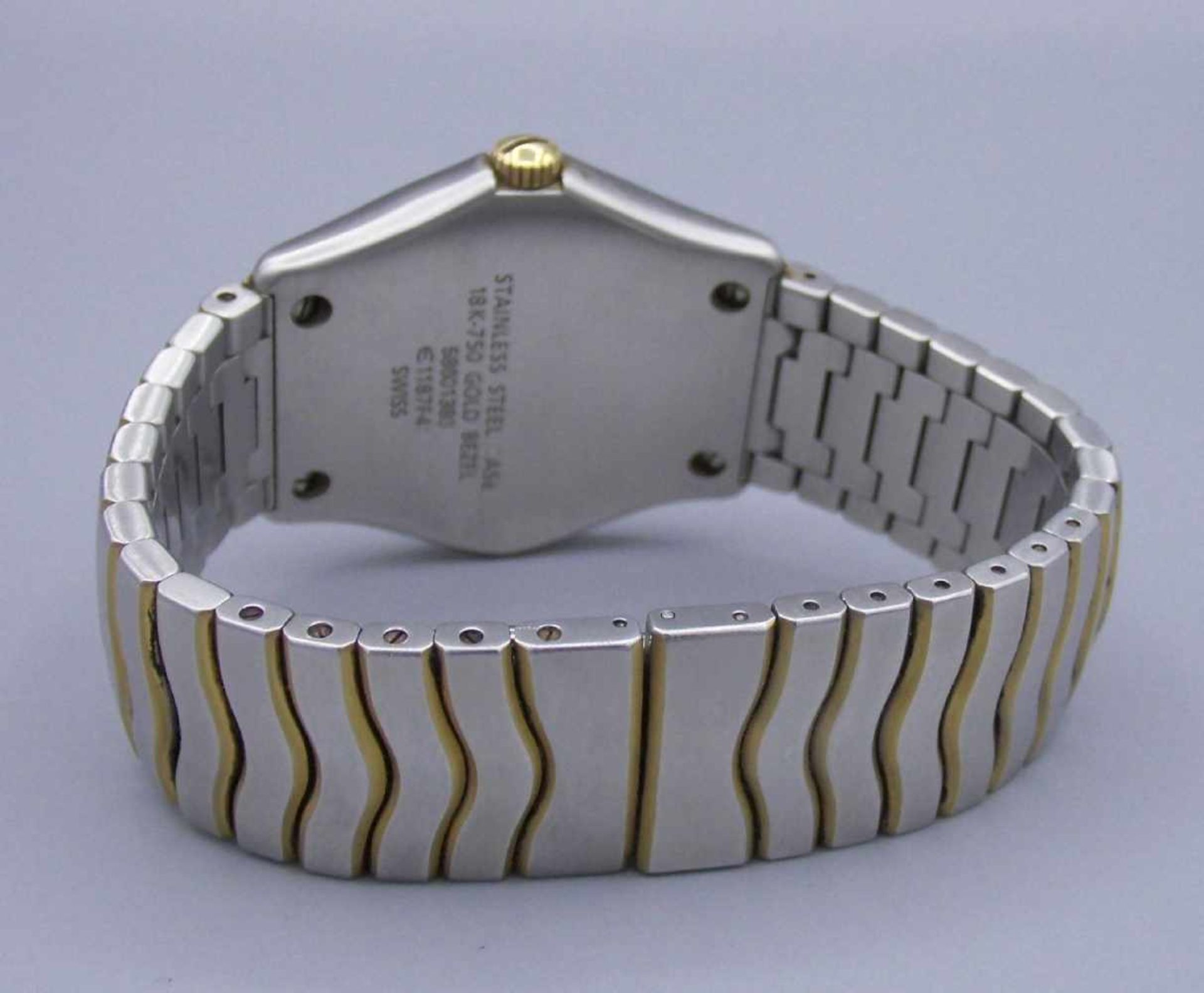 ARMBANDUHR EBEL "WAVE" / wristwatch, Armbanduhr in Stahl/Gold (750er Gold), Schweiz 2006, Quartz, - Image 3 of 7