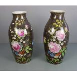 VASENPAAR / pair of vases, Manufaktur Rosenthal, 1950er / 1960er Jahre. Balusterform mit