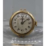 VINTAGE ROLEX DAMEN ARMBANDUHR / lady's wristwatch, Handaufzug. Goldenes Uhrengehäuse ohne