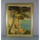 VÁZQUEZ ÚBEDA, CARLOS (Ciudad Real 1869-1944 Barcelona), Gemälde / painting: "Mediterrane Bucht