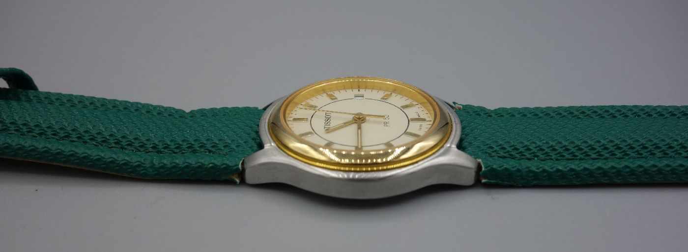 DAMEN ARMBANDUHR TISSOT / Ladies Wristwatch, Quarz-Uhr. Rundes Edelstahlgehäuse in Bicolor (Stahl/ - Image 6 of 7