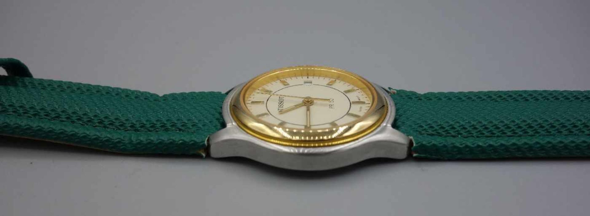 DAMEN ARMBANDUHR TISSOT / Ladies Wristwatch, Quarz-Uhr. Rundes Edelstahlgehäuse in Bicolor (Stahl/ - Bild 6 aus 7