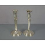 PAAR KERZENSTÄNDER / KERZENLEUCHTER / two candlesticks, 20. Jh., USA, 925er Sterlingsilber,