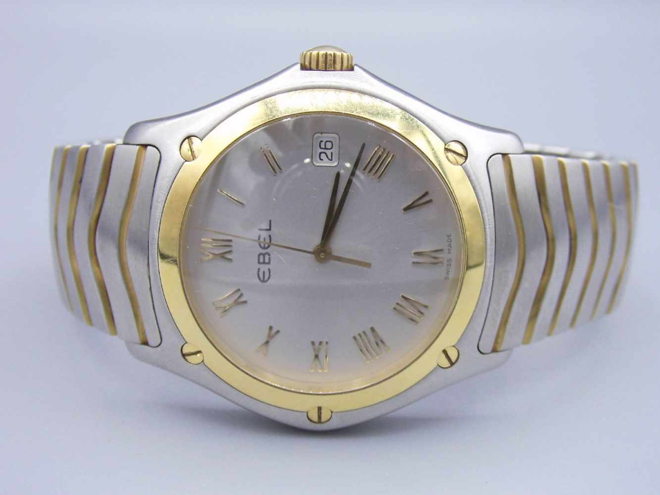 ARMBANDUHR EBEL "WAVE" / wristwatch, Armbanduhr in Stahl/Gold (750er Gold), Schweiz 2006, Quartz, - Image 2 of 7